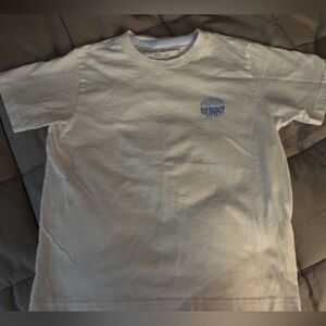 Psycho Bunny White Short Sleeve Tee with Blue Logo